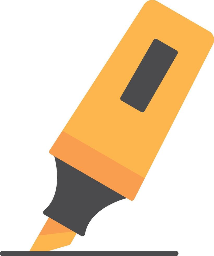 Highlighter Flat Icon vector