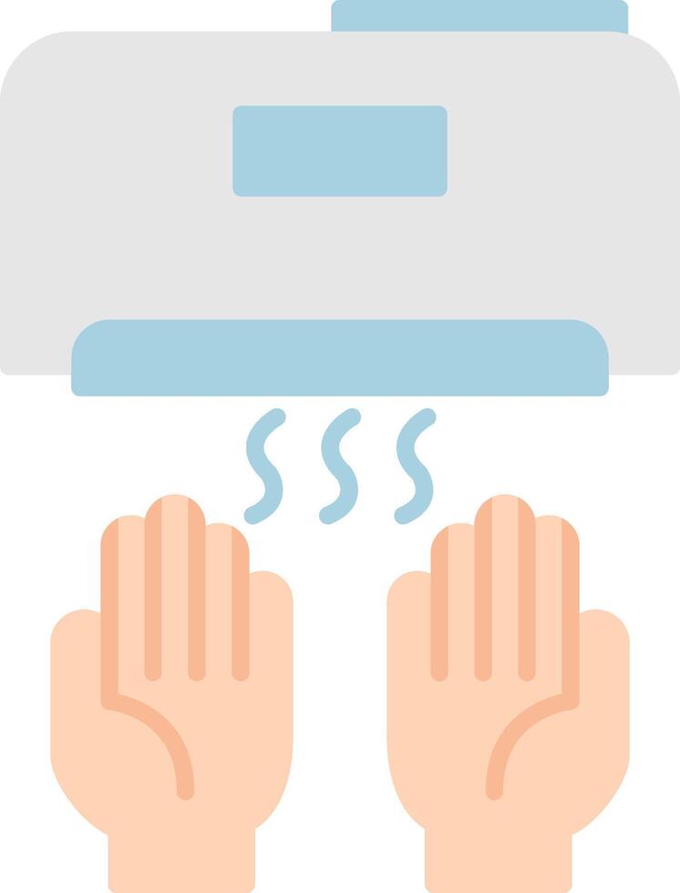 Hand Dryer Flat Icon vector