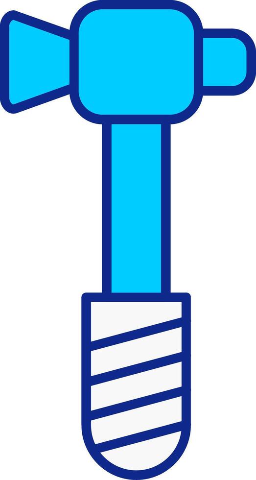 Hammer Blue Filled Icon vector