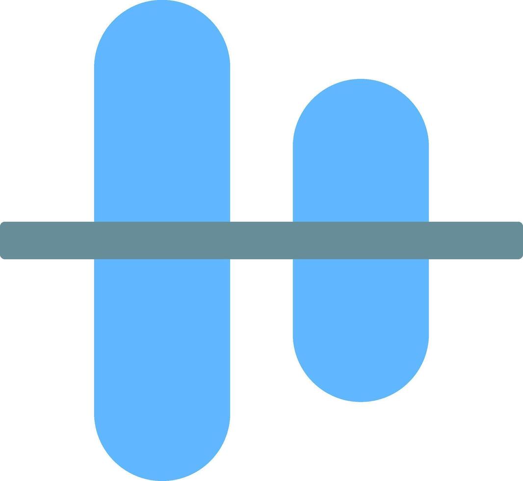 Vertical Align Centre Flat Icon vector