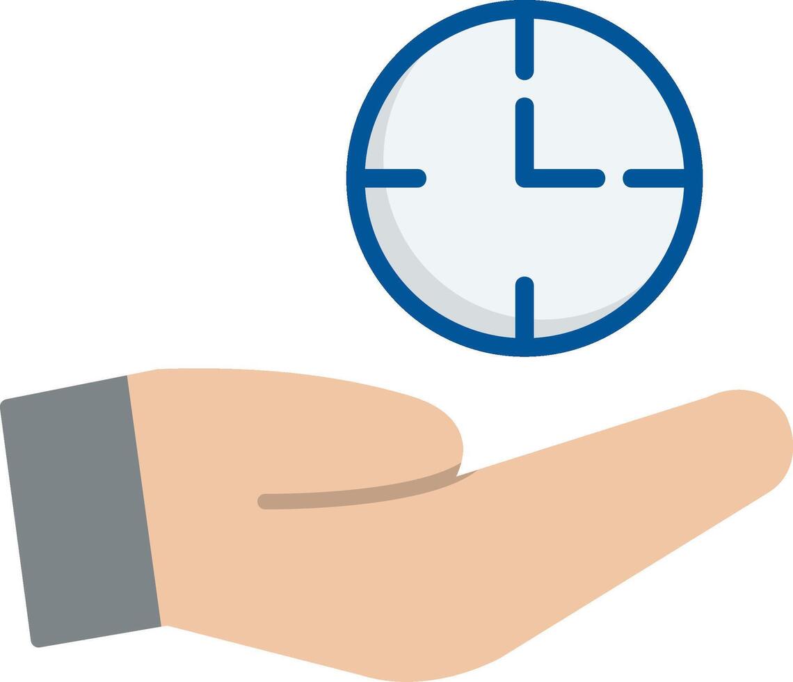 Save Time Flat Icon vector