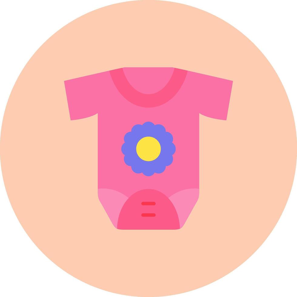 Newborn Flat Circle Icon vector