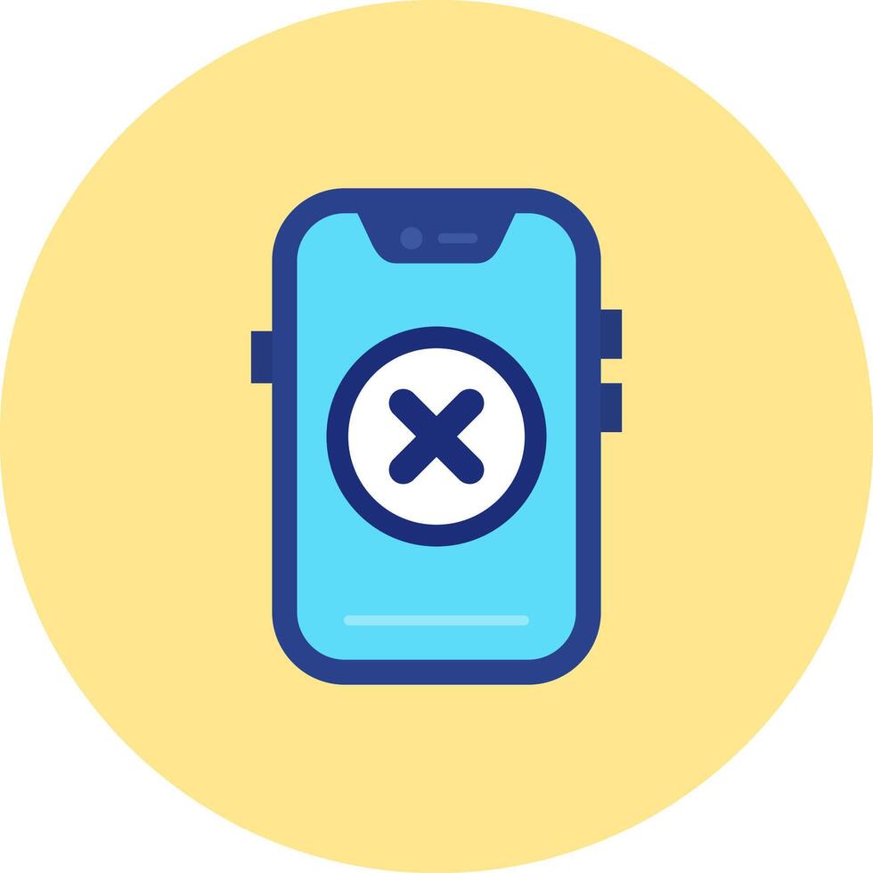 Cancel Flat Circle Icon vector