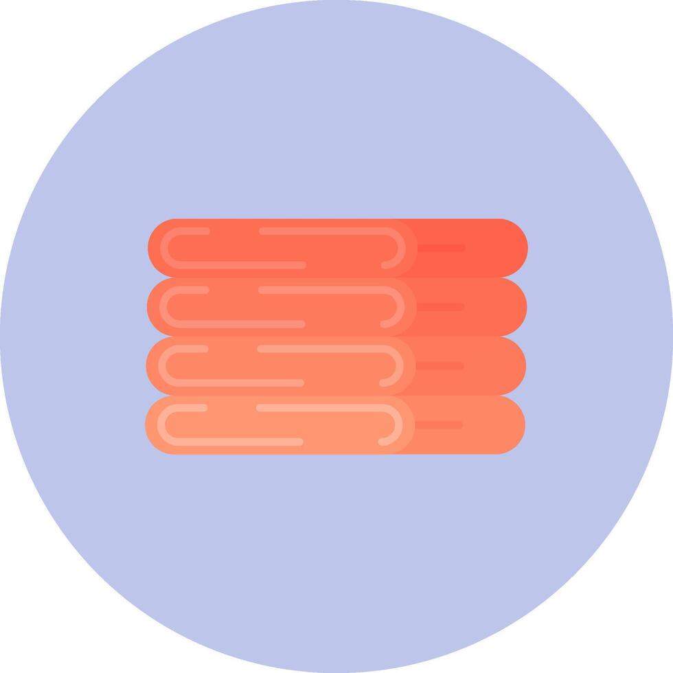 Fabric Flat Circle Icon vector