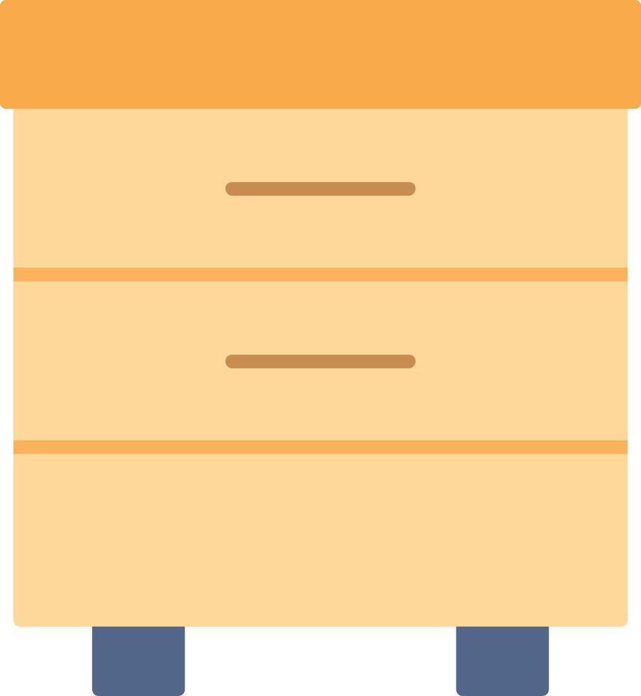 Drawer Flat Icon vector