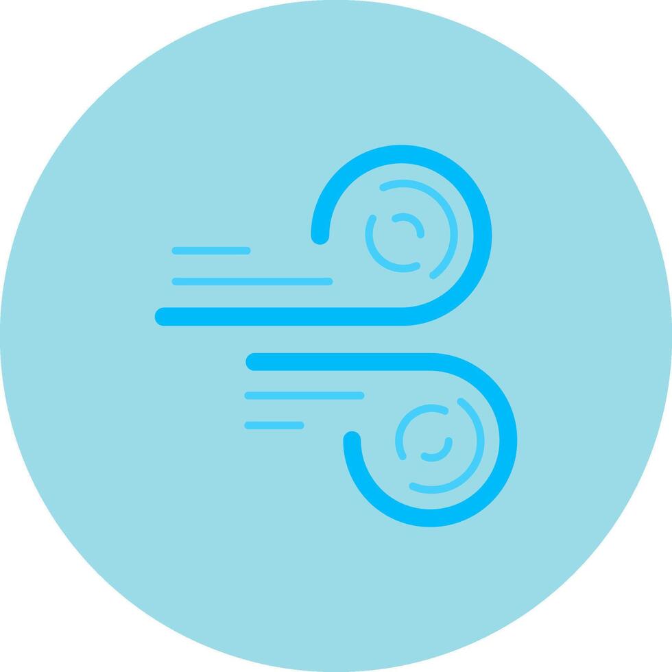 Wind Flat Circle Icon vector