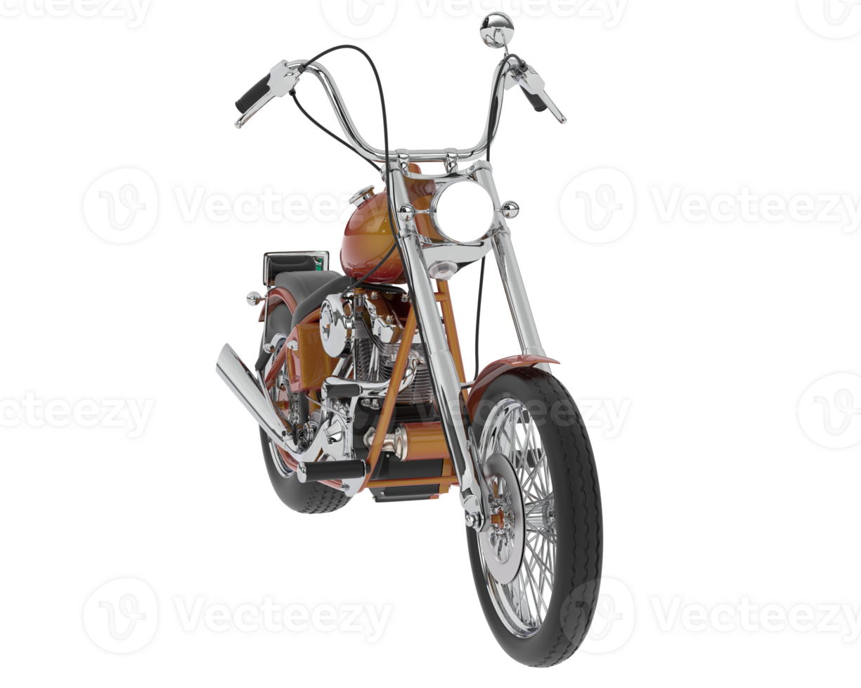 Motorcycle isolated on background. 3d rendering - illustration png