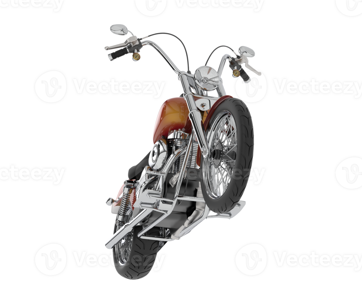 Motorcycle isolated on background. 3d rendering - illustration png