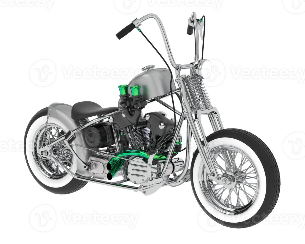 Motorcycle isolated on background. 3d rendering - illustration png