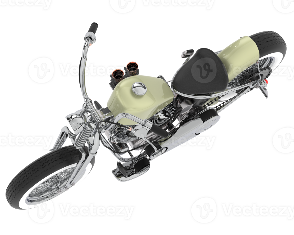 Motorcycle isolated on background. 3d rendering - illustration png