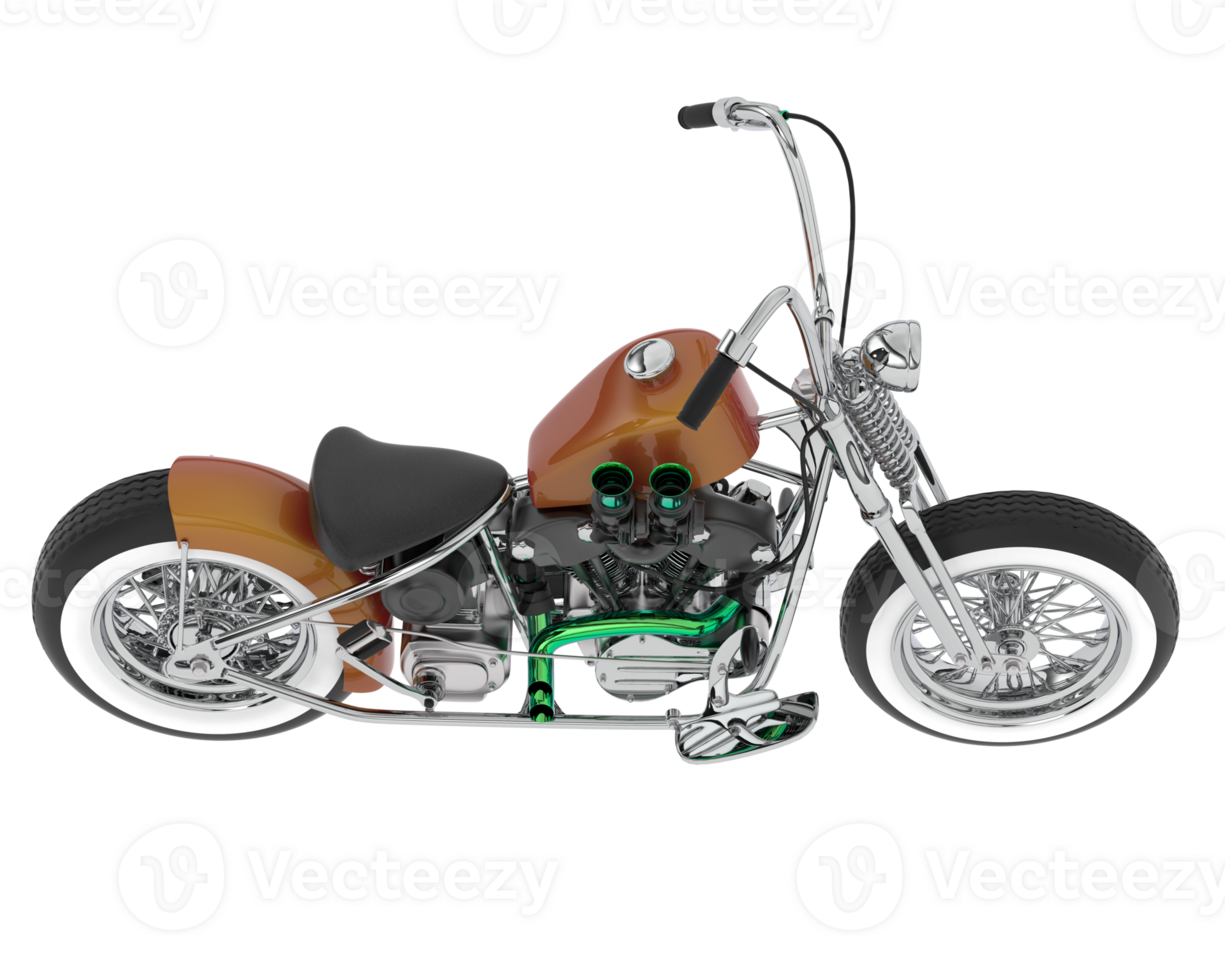 Motorcycle isolated on background. 3d rendering - illustration png