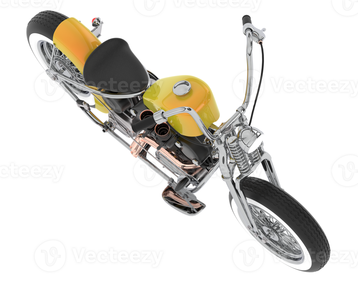 Motorcycle isolated on background. 3d rendering - illustration png