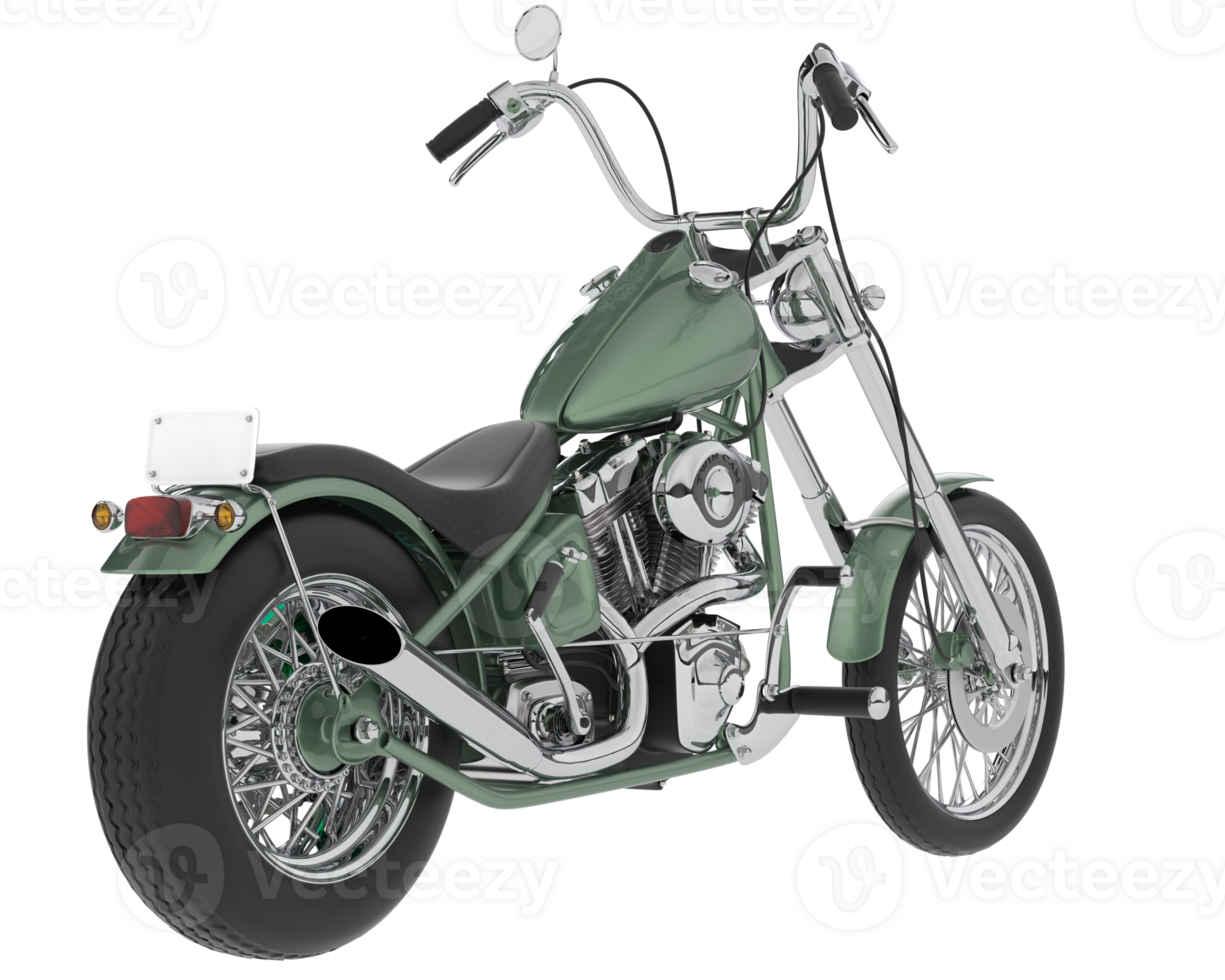 motocicleta aislado en antecedentes. 3d representación - ilustración png