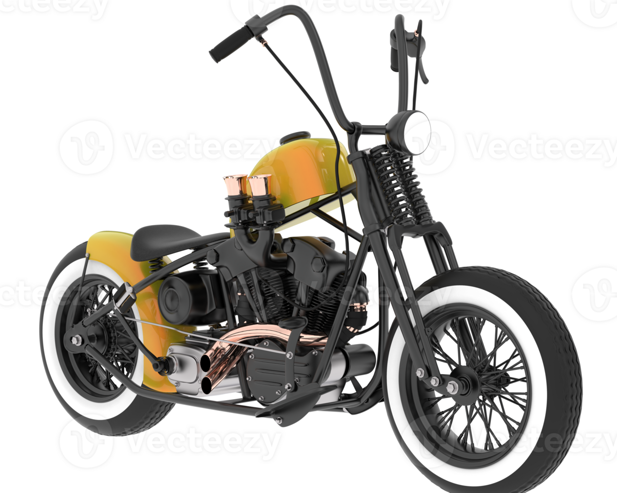 Motorcycle isolated on background. 3d rendering - illustration png