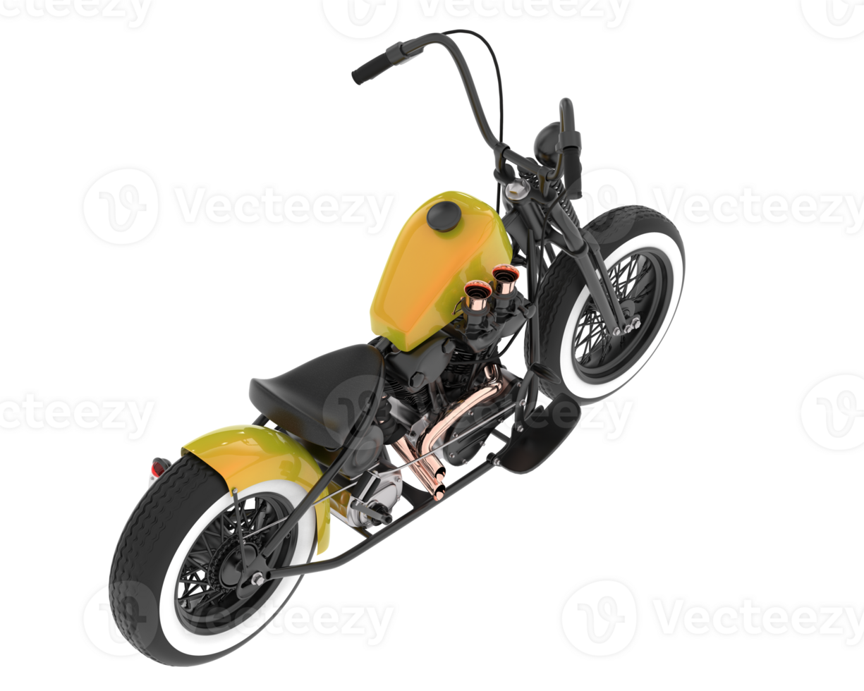 Motorcycle isolated on background. 3d rendering - illustration png