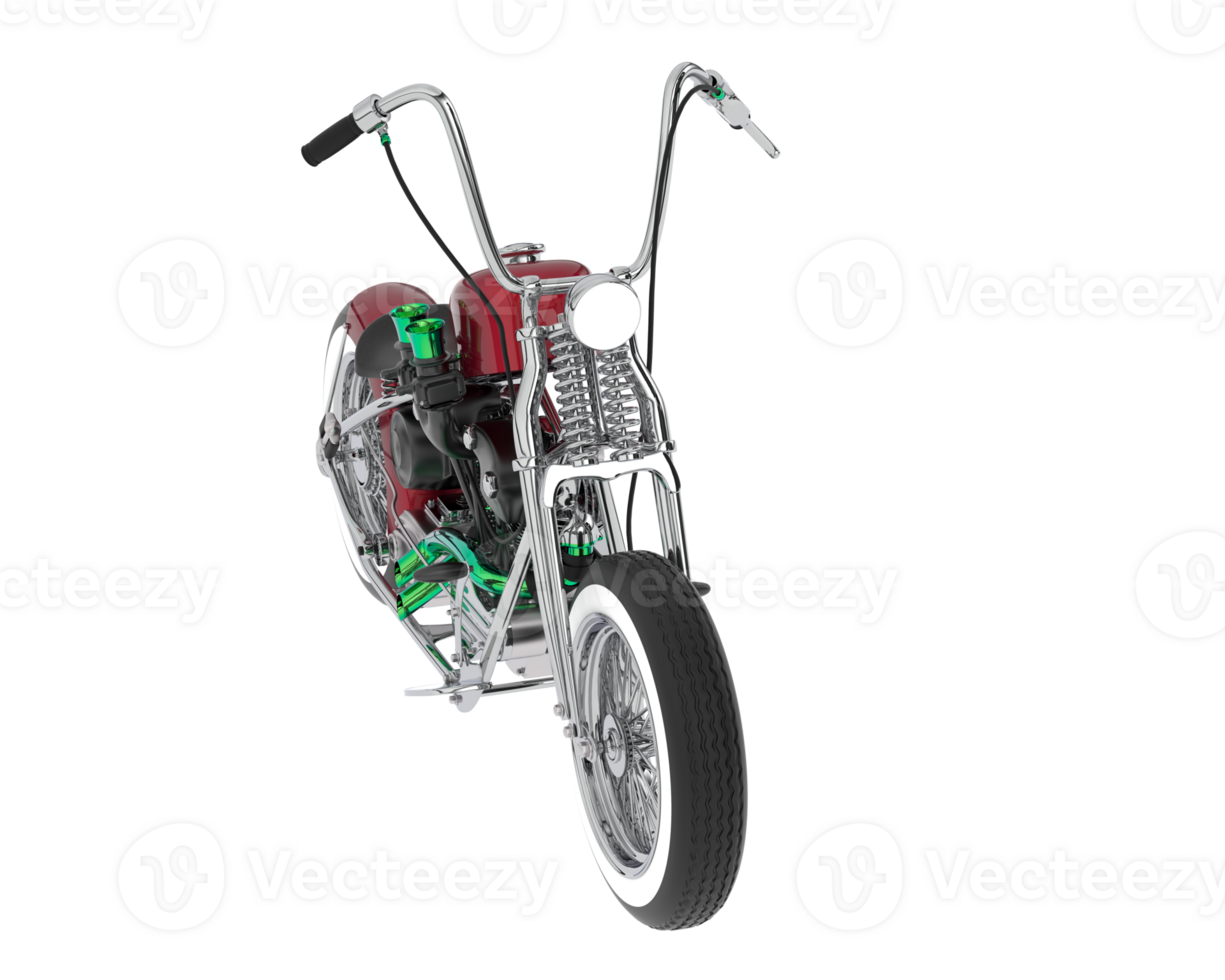 Motorcycle isolated on background. 3d rendering - illustration png
