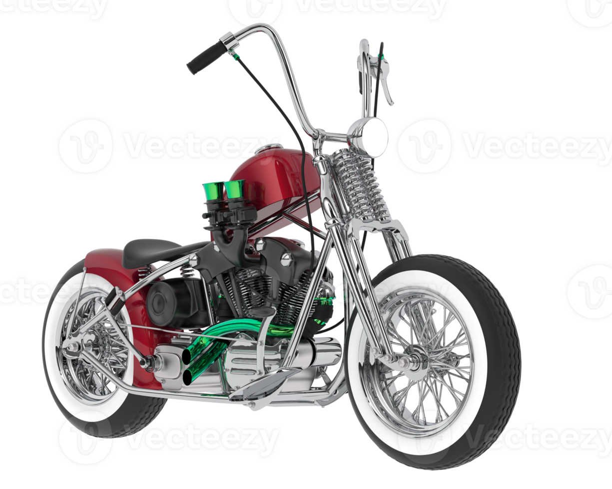 Motorcycle isolated on background. 3d rendering - illustration png