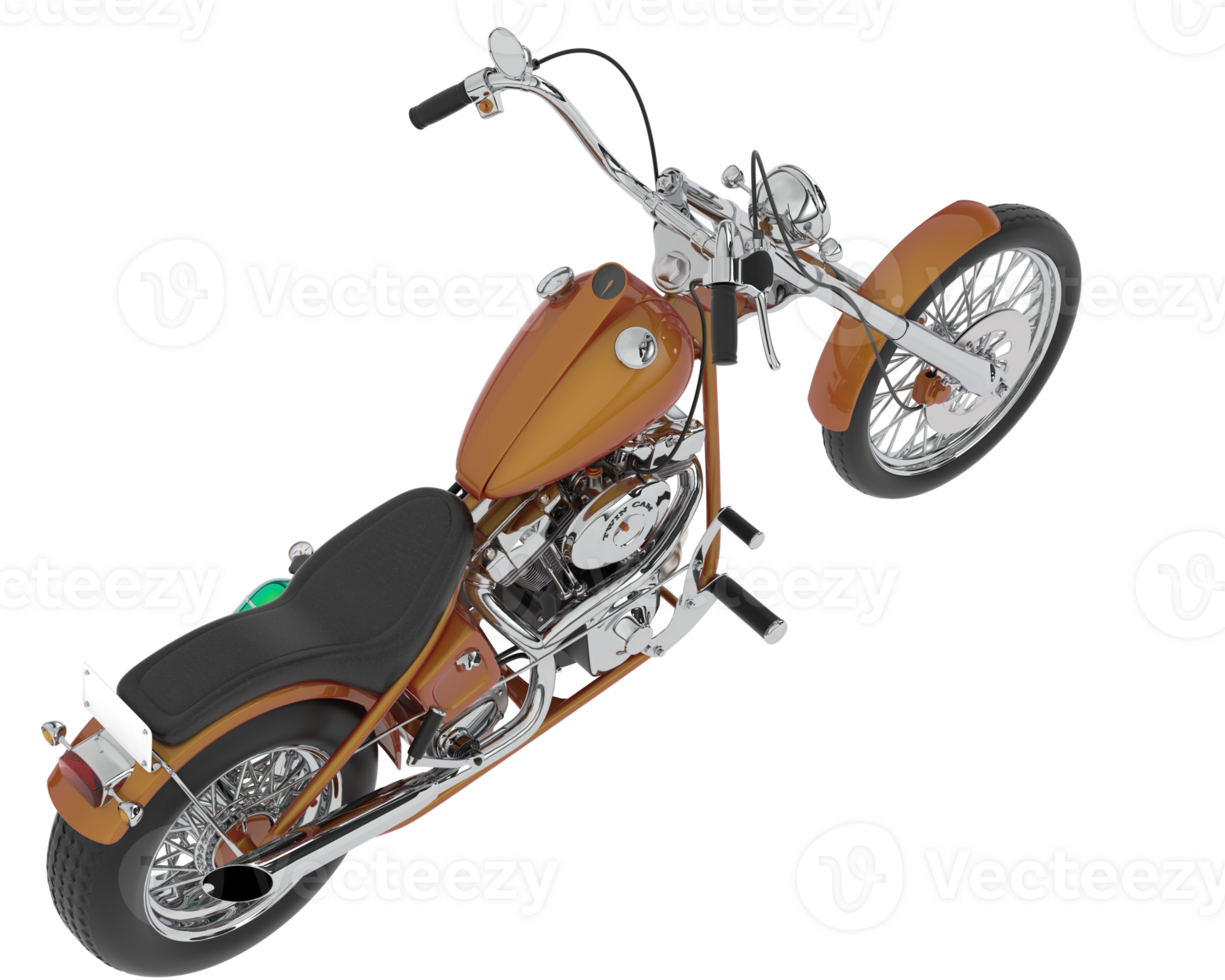 Motorcycle isolated on background. 3d rendering - illustration png