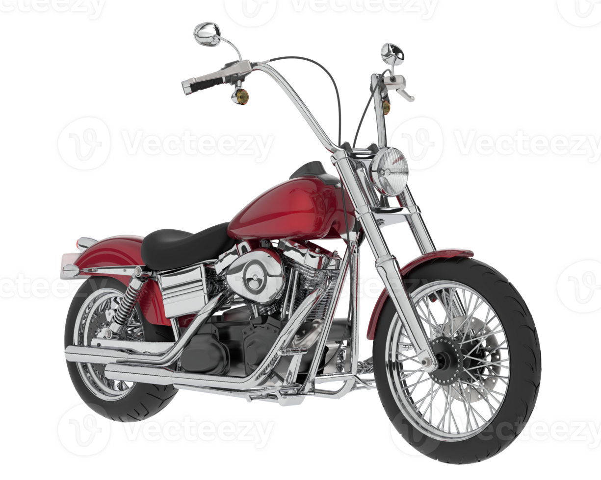 Motorcycle isolated on background. 3d rendering - illustration png