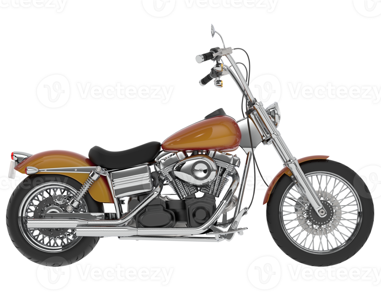 Motorcycle isolated on background. 3d rendering - illustration png