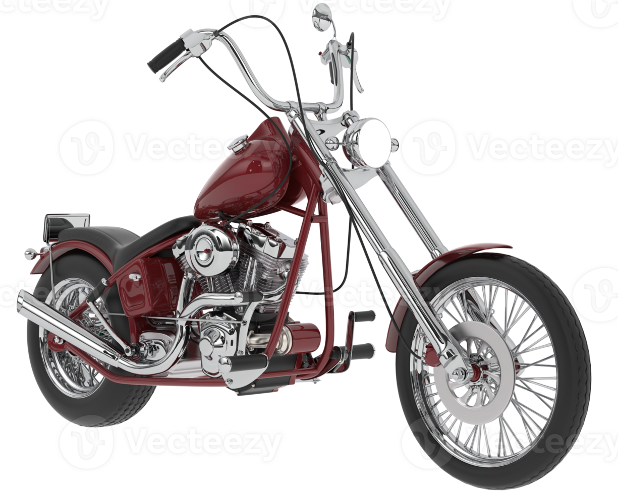 Motorcycle isolated on background. 3d rendering - illustration png