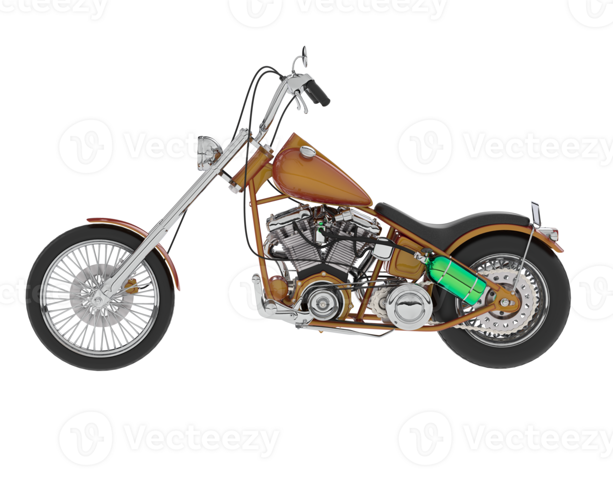 Motorcycle isolated on background. 3d rendering - illustration png