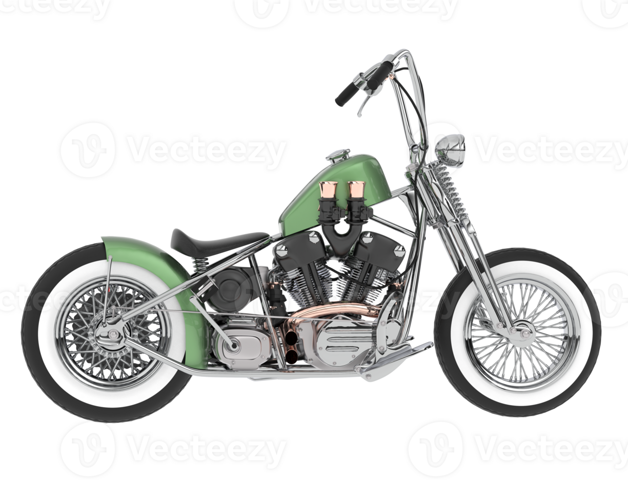 motocicleta aislado en antecedentes. 3d representación - ilustración png