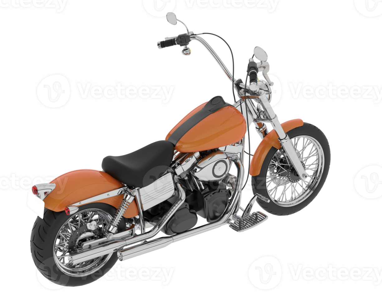 Motorcycle isolated on background. 3d rendering - illustration png
