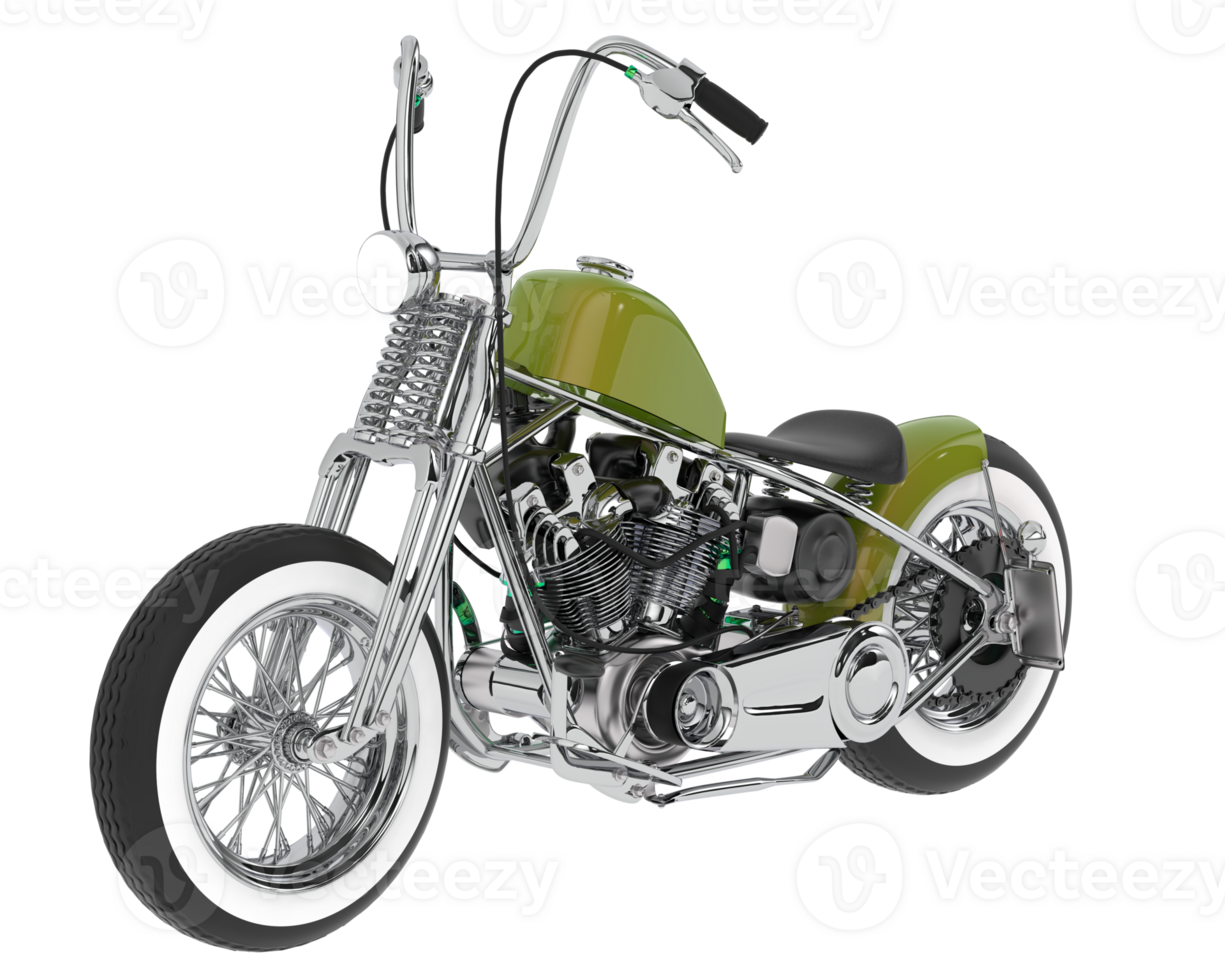 Motorcycle isolated on background. 3d rendering - illustration png
