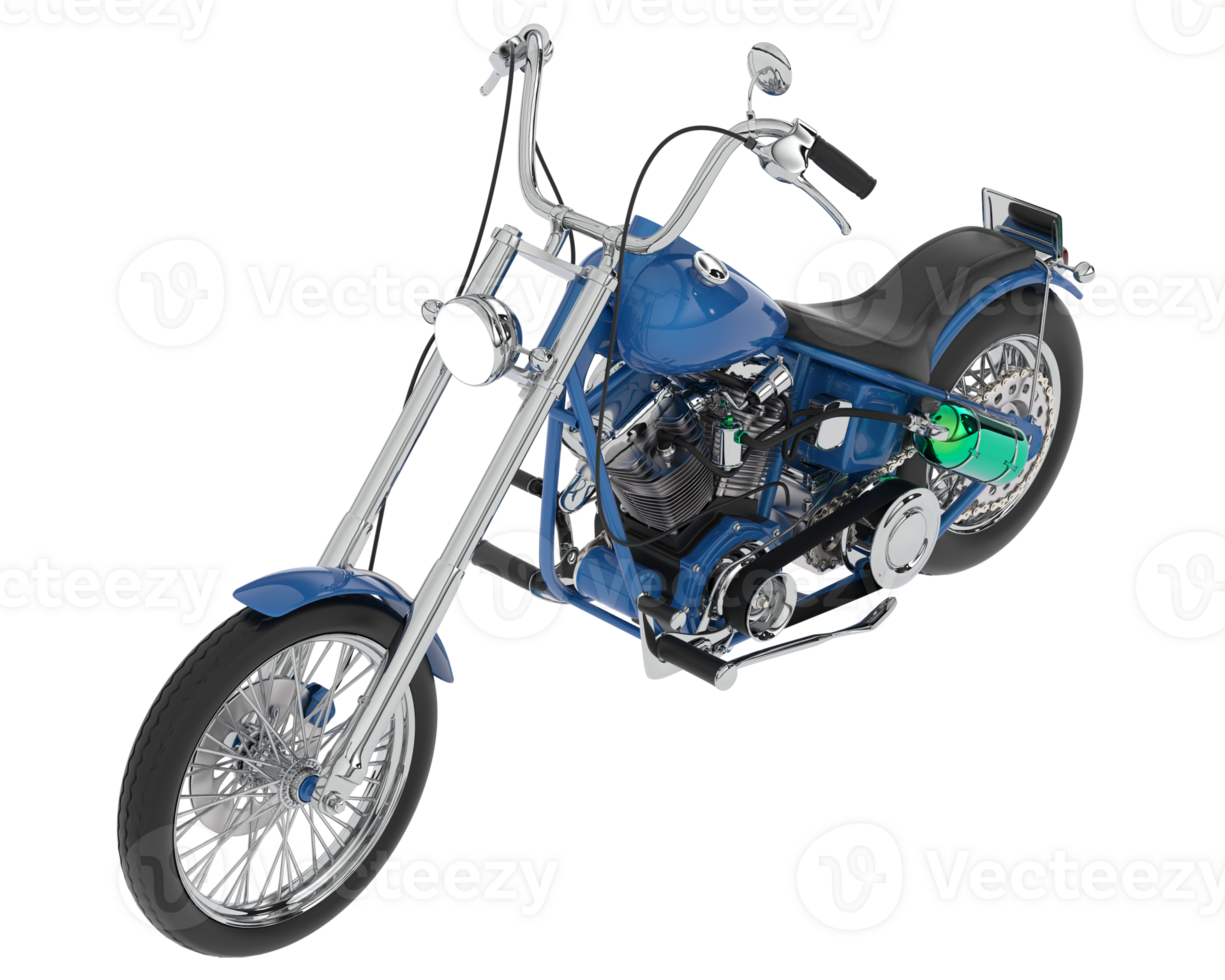 Motorcycle isolated on background. 3d rendering - illustration png