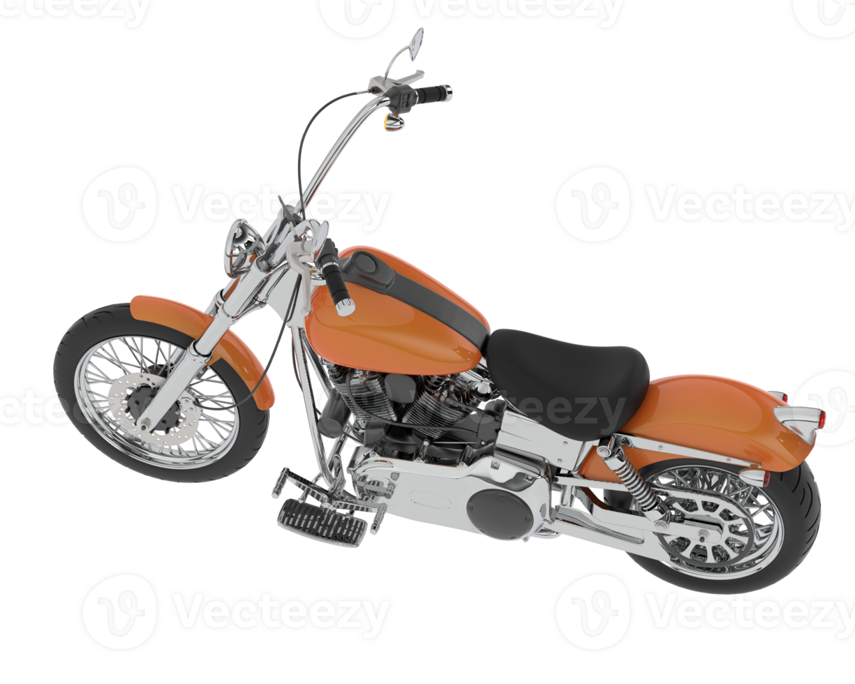 Motorcycle isolated on background. 3d rendering - illustration png