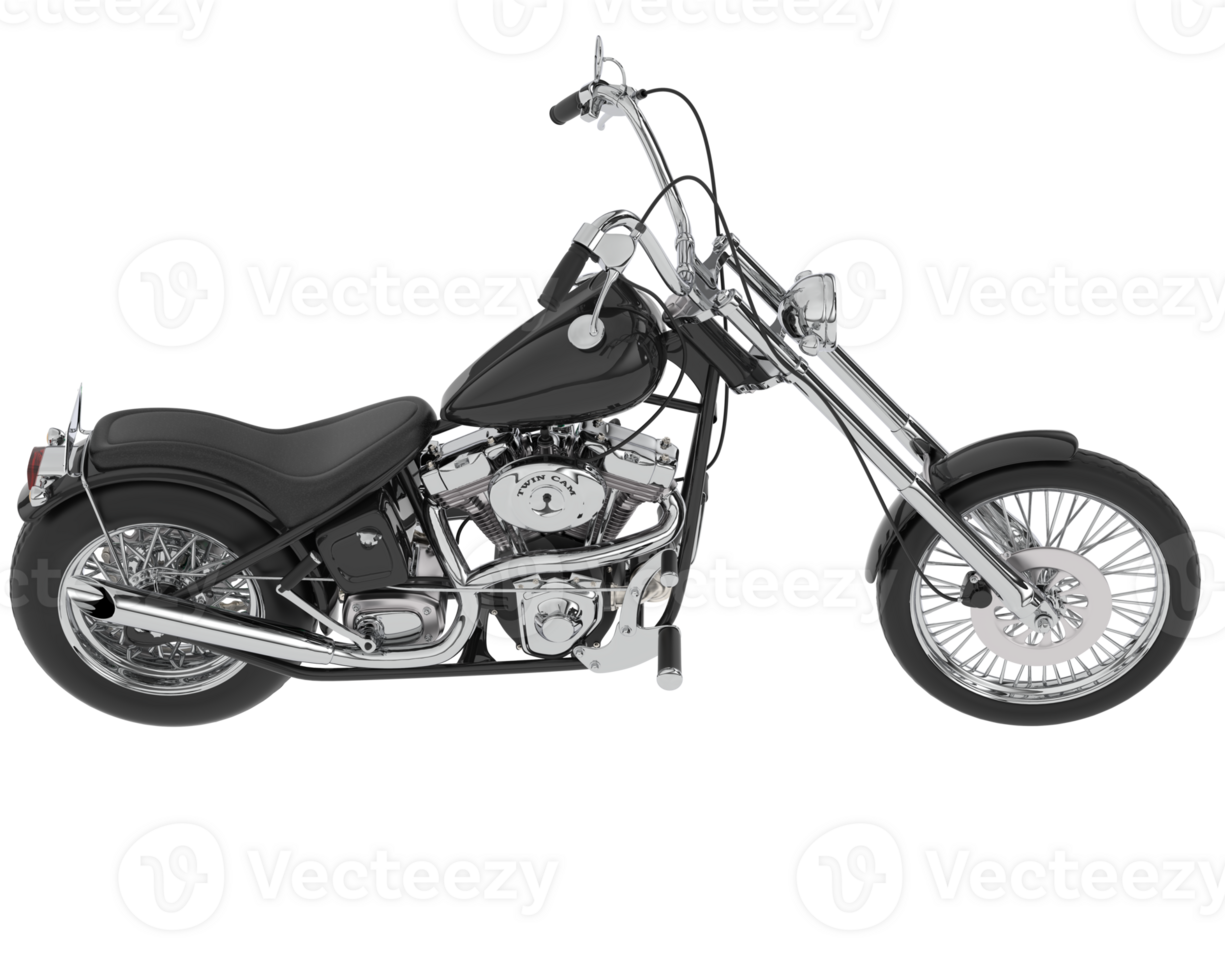 Motorcycle isolated on background. 3d rendering - illustration png