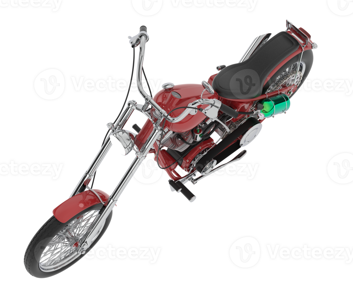 Motorcycle isolated on background. 3d rendering - illustration png