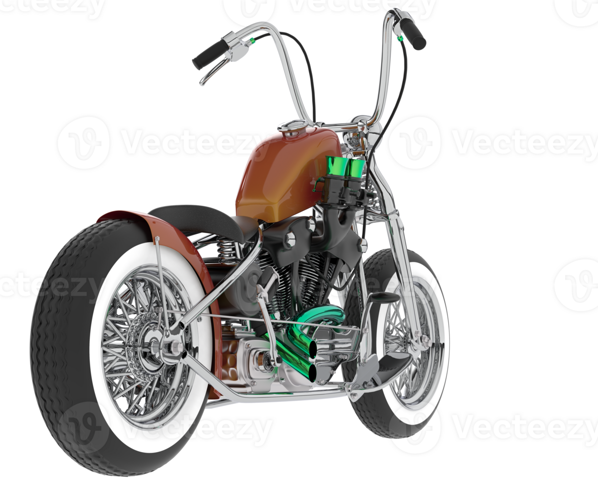 Motorcycle isolated on background. 3d rendering - illustration png