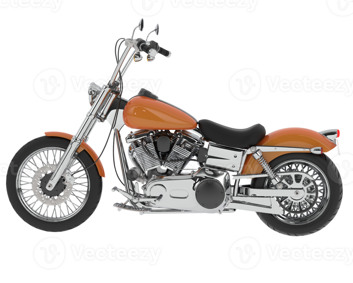 Motorcycle isolated on background. 3d rendering - illustration png