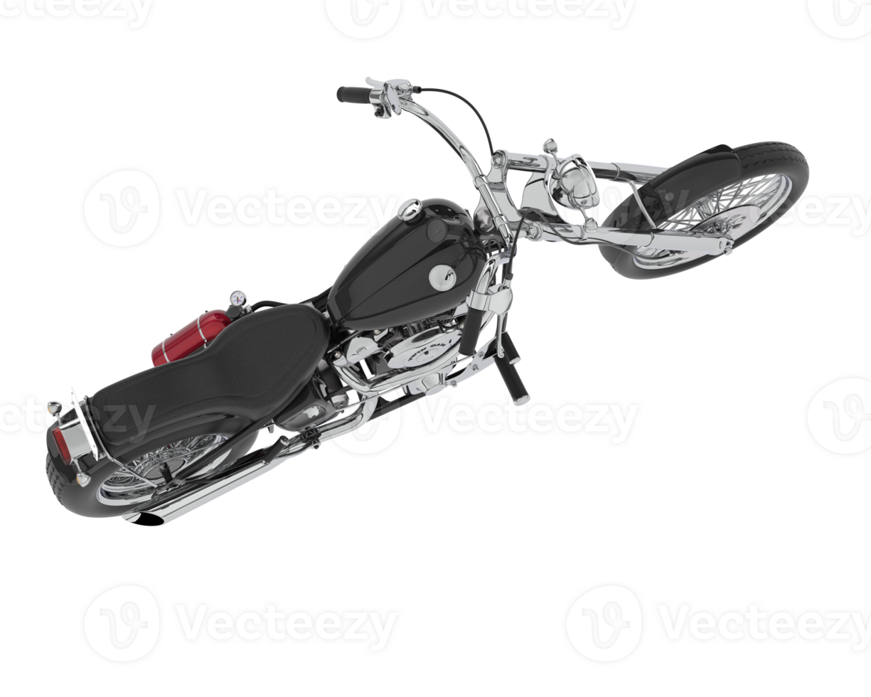 Motorcycle isolated on background. 3d rendering - illustration png