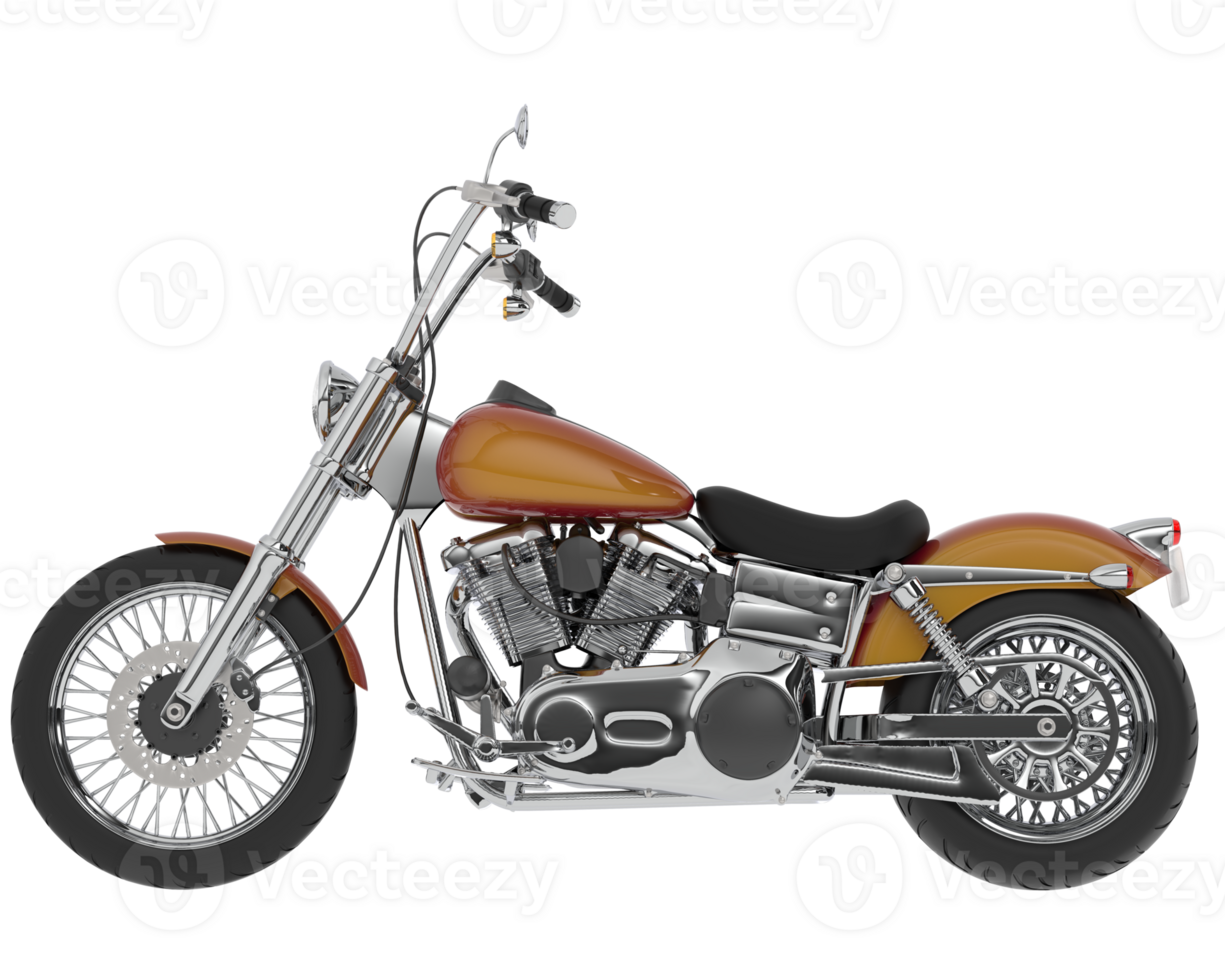 Motorcycle isolated on background. 3d rendering - illustration png