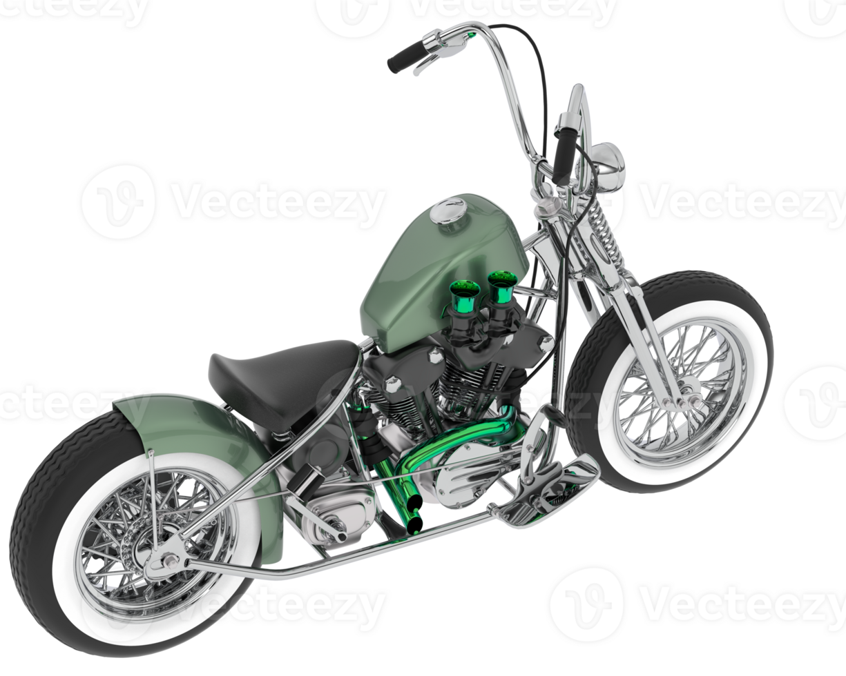Motorcycle isolated on background. 3d rendering - illustration png