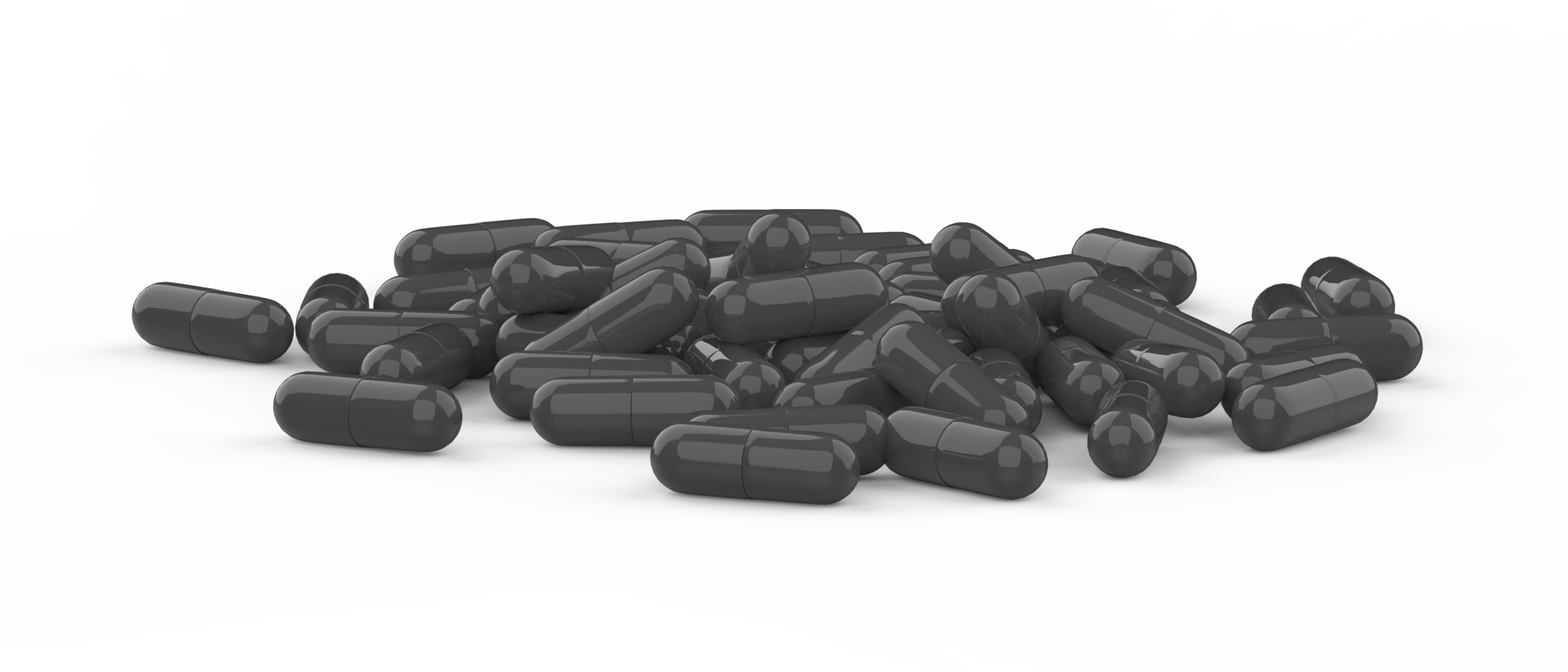 Capsule pills isolated on background. 3d rendering - illustration png