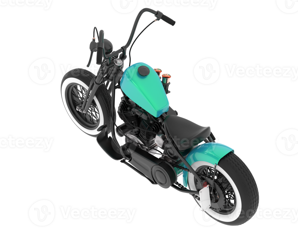 Motorcycle isolated on background. 3d rendering - illustration png