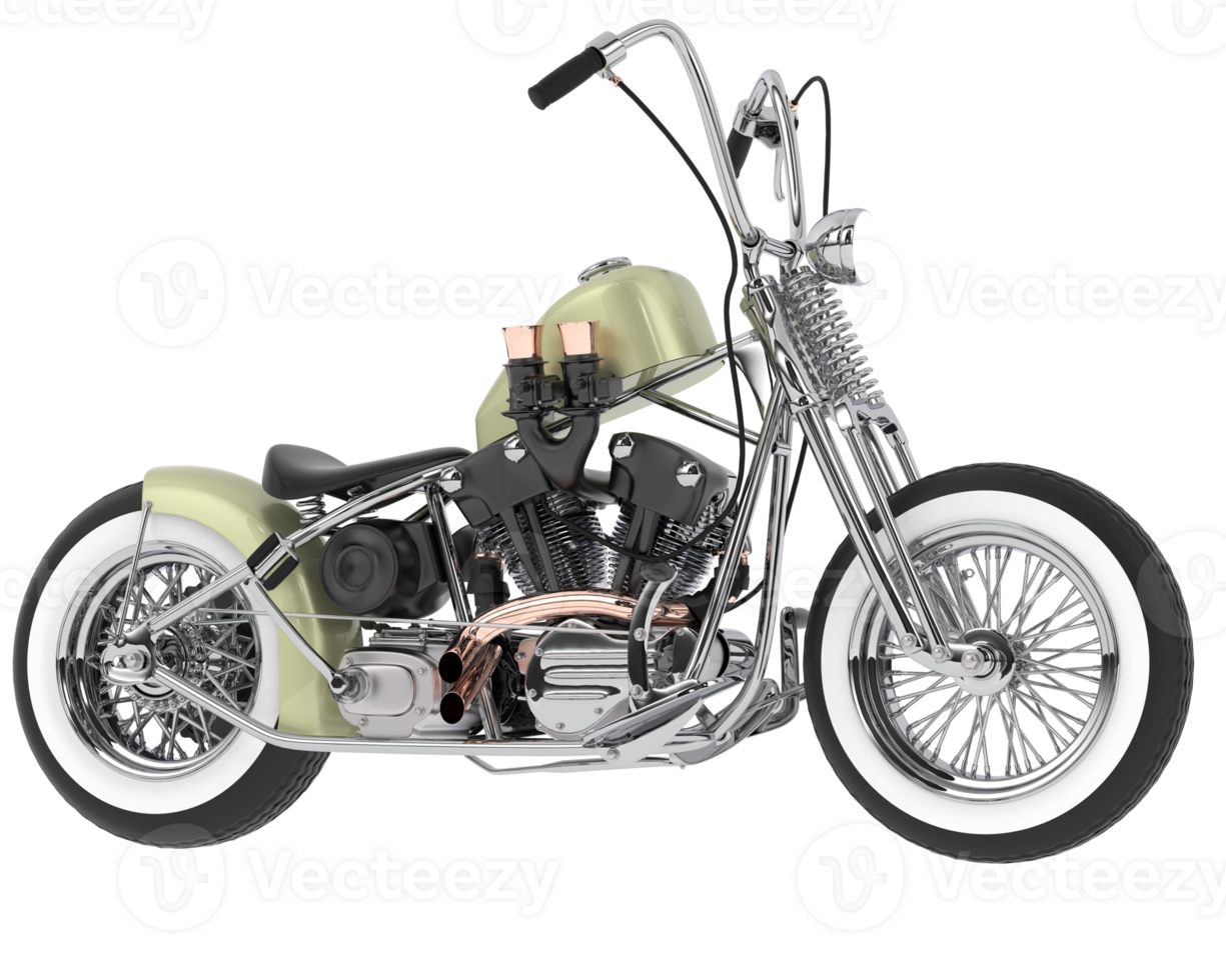 Motorcycle isolated on background. 3d rendering - illustration png