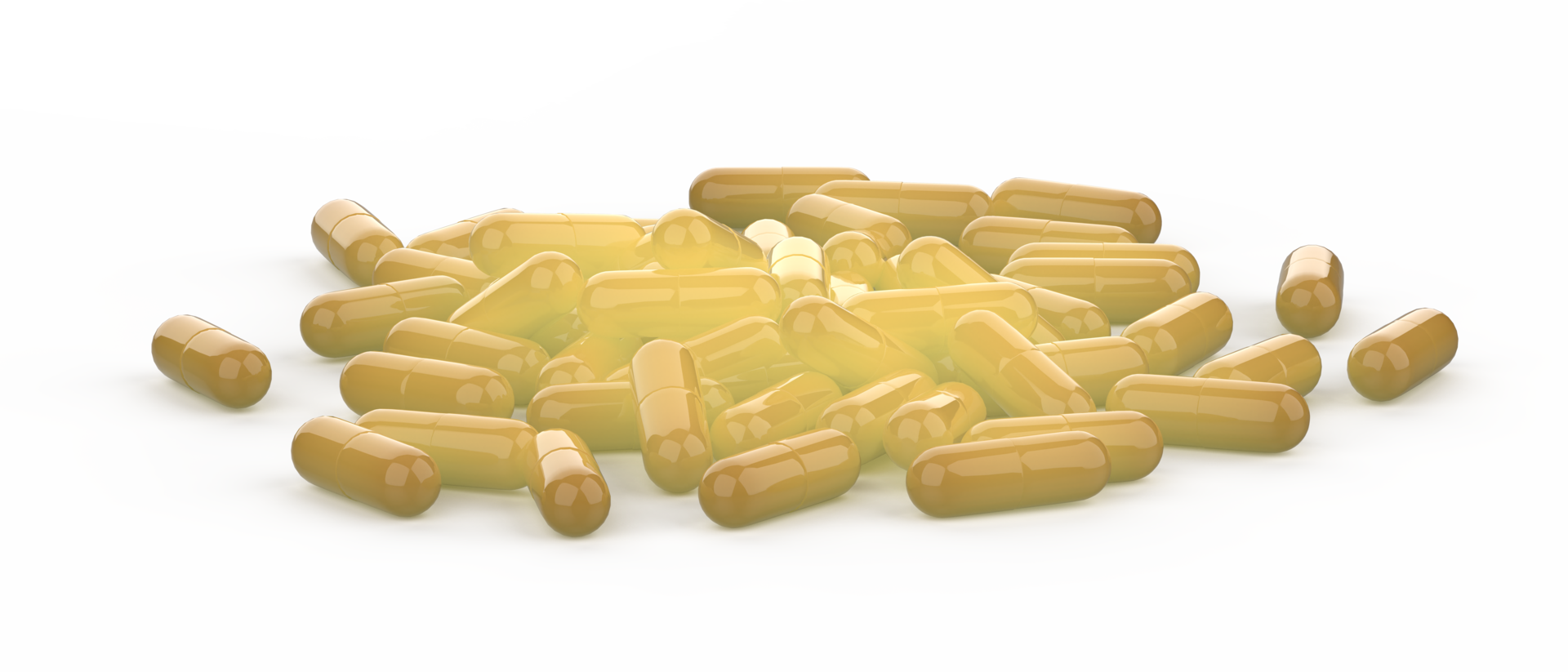 Capsule pills isolated on background. 3d rendering - illustration png