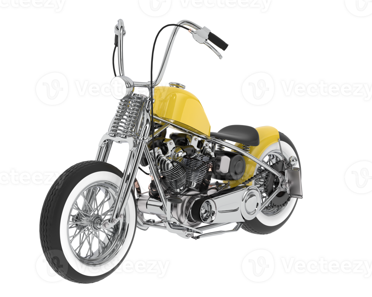Motorcycle isolated on background. 3d rendering - illustration png