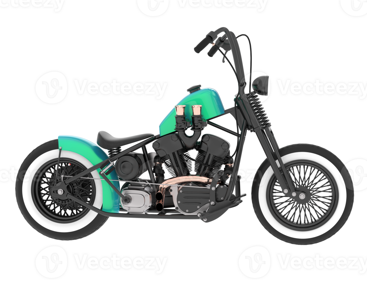Motorcycle isolated on background. 3d rendering - illustration png