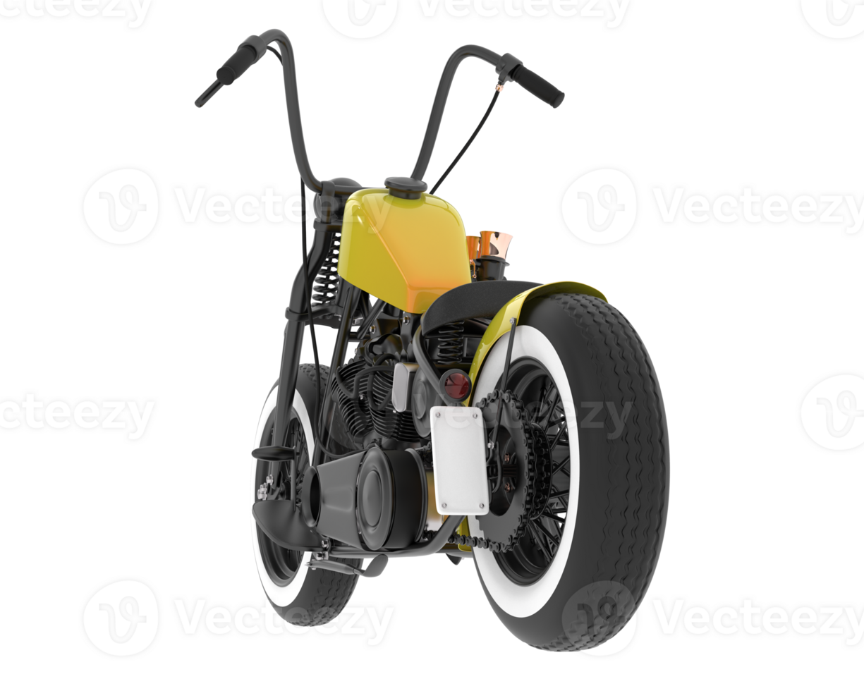 Motorcycle isolated on background. 3d rendering - illustration png