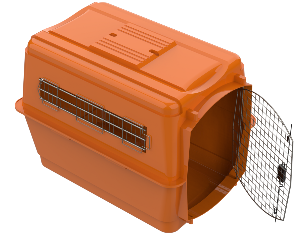 Pet cage isolated on background. 3d rendering - illustration png