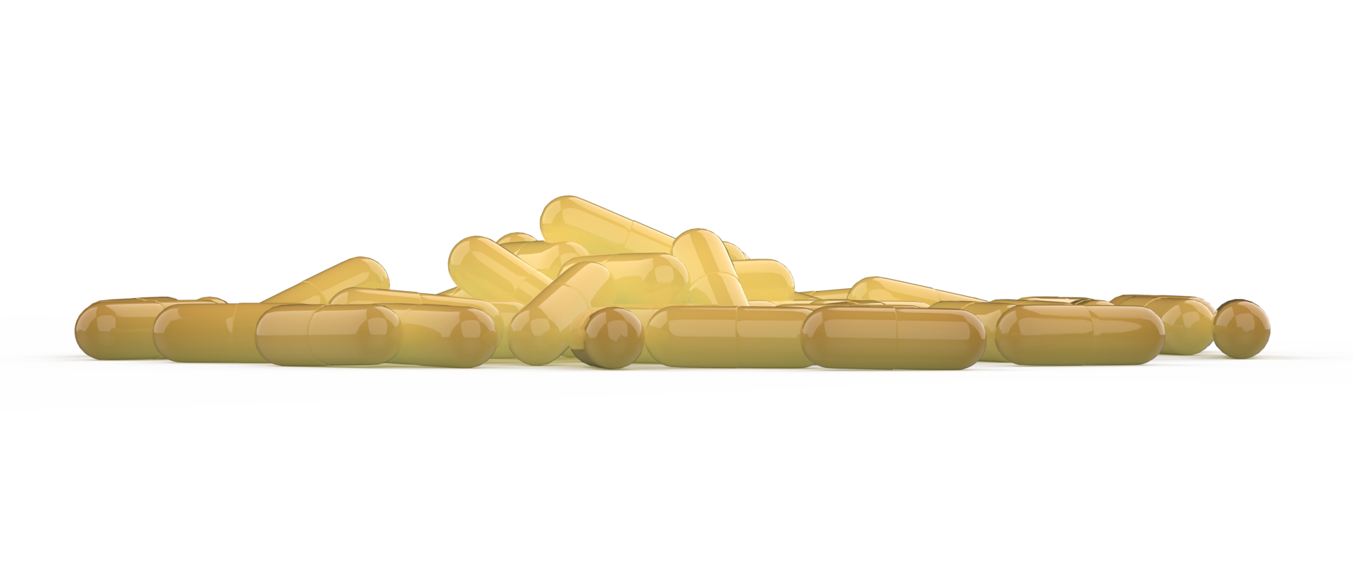 Capsule pills isolated on background. 3d rendering - illustration png