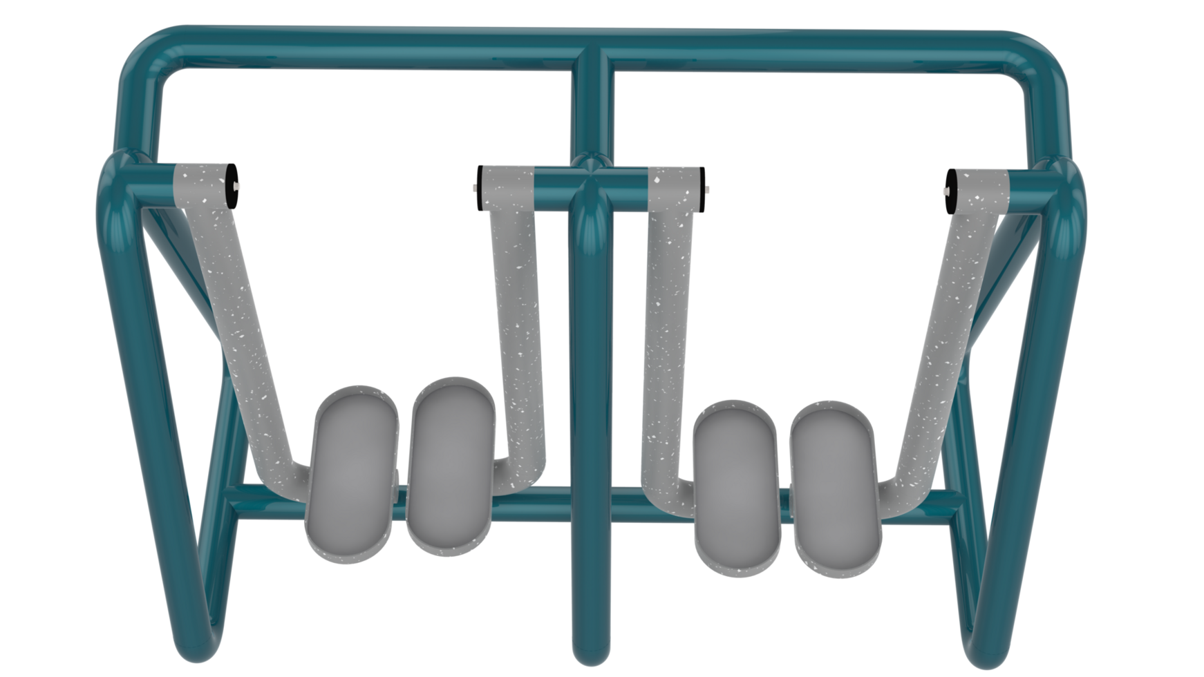 des sports équipement dans le Publique parc isolé sur Contexte. 3d le rendu - illustration png