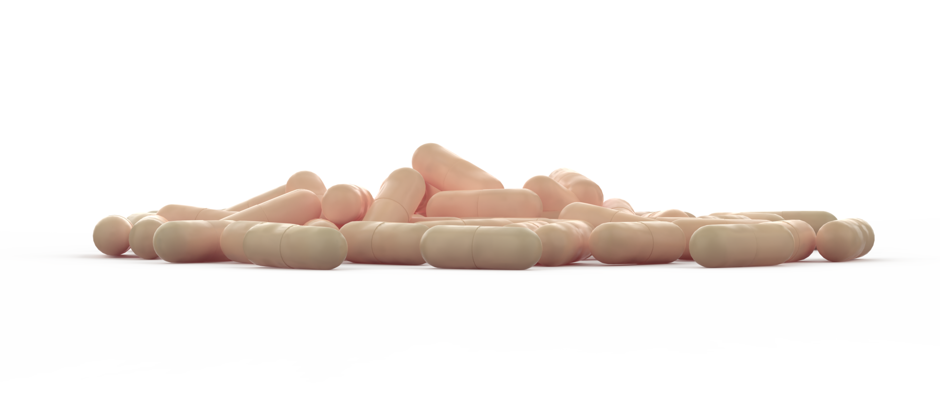 Capsule pills isolated on background. 3d rendering - illustration png