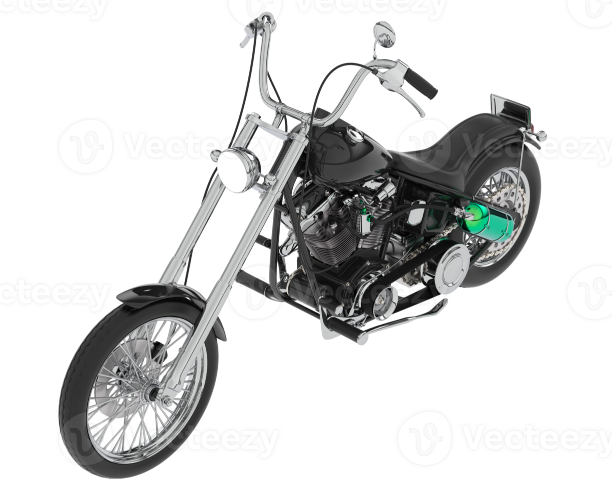 Motorcycle isolated on background. 3d rendering - illustration png